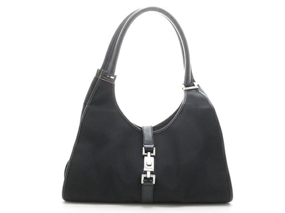 Gucci Jackie Shoulder Bag Calfskin Black